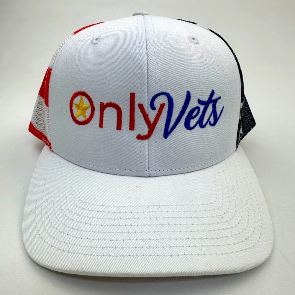 Only Vets Mens Baseball Cap Hat Low Profile Curved Bill Embroidered